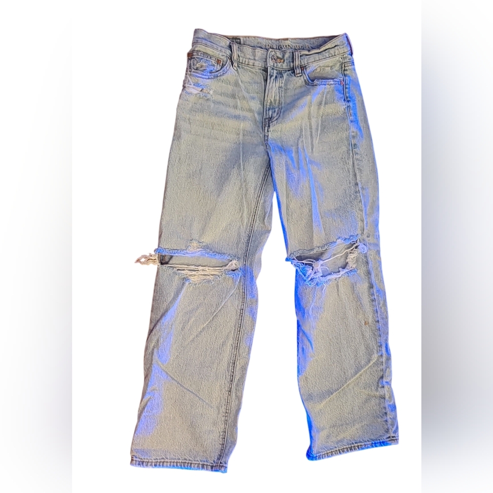 American Eagle Distressed Denim Jeans Size 2 Short